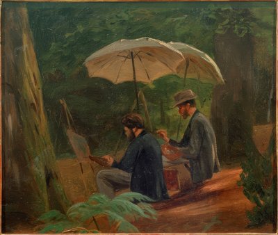 Dva umělci při práci od Albert Hendschel