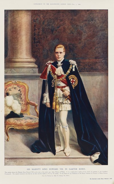 Kuningas Edward VIII Walesin prinssinä od Albert Henry (after) Collings