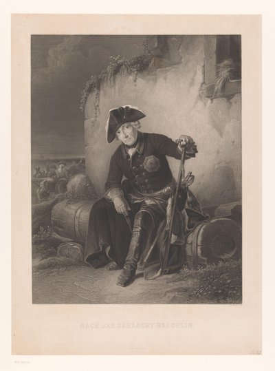 Fridrich Veliký po bitvě u Kolína Nach der Schlacht bei Colin (titul na předmětu) od Albert Henry Payne