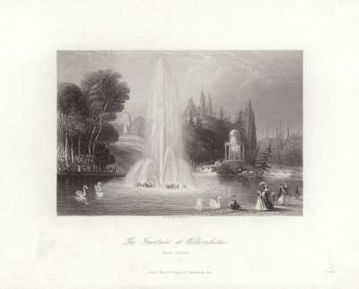 Fontána ve Wilhelmshohe od Albert Henry Payne