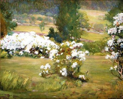 Kvetoucí květiny, kolem roku 1925 (olej na plátně) od Albert Herter
