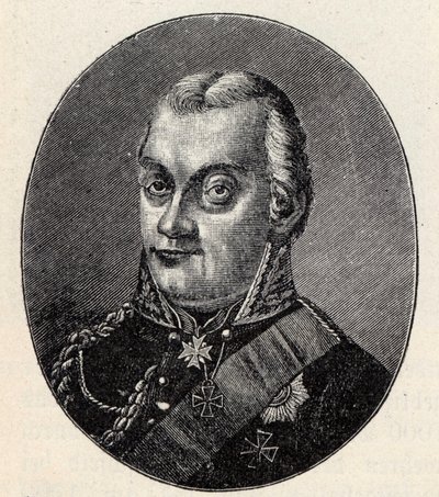 Polní maršál Friedrich Graf von Kleist von Nollendorf 1762-1823. od Albert Johann Christian Schule