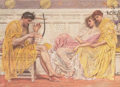 Hudebník od Albert Joseph Moore