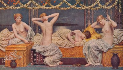Letní noc, 1890, 1938 od Albert Joseph Moore