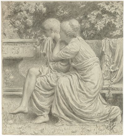 Karikatura pro "Idyla", od Albert Joseph Moore