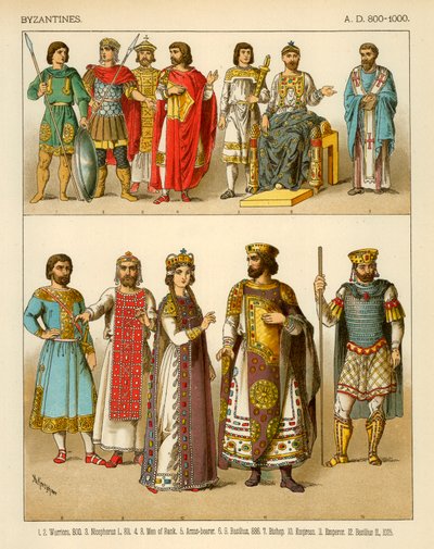 Byzantský kostým 800-1000 našeho letopočtu od Albert Kretschmer