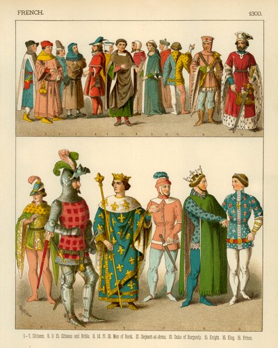 Francouzský kostým 1300 od Albert Kretschmer