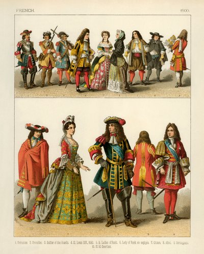 Francouzské kostýmy 1600 od Albert Kretschmer