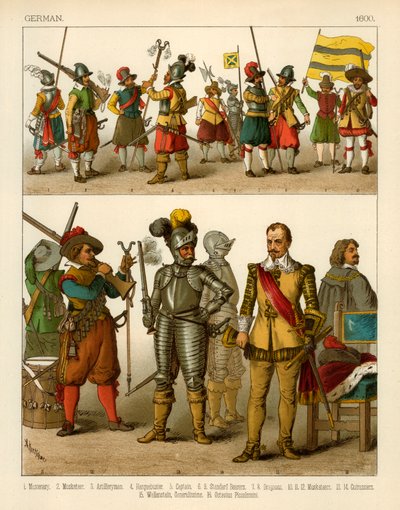 Německé kostýmy 1600 od Albert Kretschmer