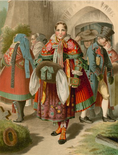 Německý kroj, Pommern, Weitzacker od Albert Kretschmer