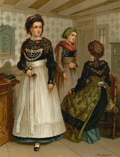 Německý kroj, Schleswig, Fohr od Albert Kretschmer