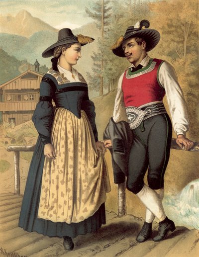 Německý kroj, Tyrol Billerthal od Albert Kretschmer