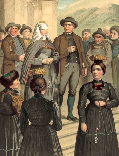 Německý kroj, Vorarlbersko, Bregenzerwald od Albert Kretschmer