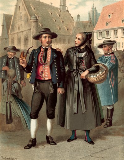 Německý kroj, Wurtemberg Ulm od Albert Kretschmer