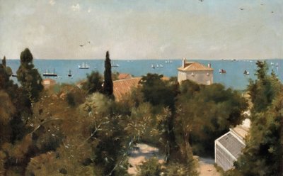 Pohled na pobřeží, Terst, cca 1889 od Albert Letchford