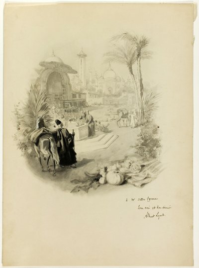 Studie pro ilustraci pro Aline, královnu Golcondy od Albert Lynch