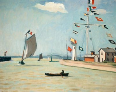 přístav Honfleur od Albert Marquet