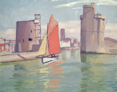La Rochelle, dvě věže starého přístavu při pohledu z vnějšího přístavu od Albert Marquet