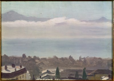 Lausanne a jezero od Albert Marquet