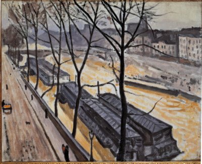 Paříž v zimě (Quai de Bourbon) od Albert Marquet