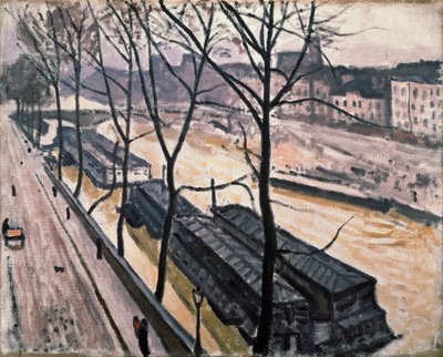 Paříž v zimě. Quai Bourbon, 1907. od Albert Marquet