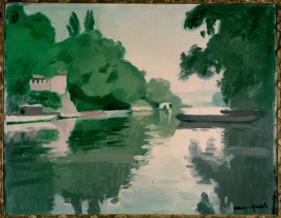 Krajina v Chenevières od Albert Marquet