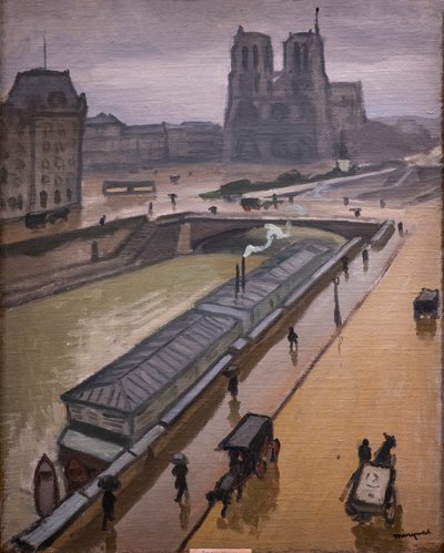 Deštivý den. Notre Dame de Paris od Albert Marquet