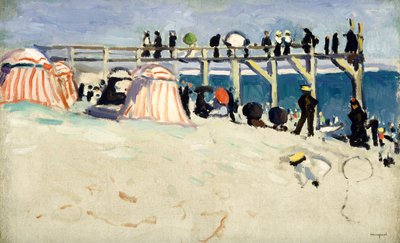 Boardwalk v Sainte-Adresse od Albert Marquet