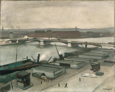 Nábřeží v Rouenu od Albert Marquet
