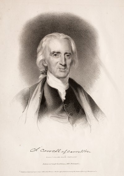 Charles Carroll z Carrolltonu, Maryland, 1832. od Albert Newsam