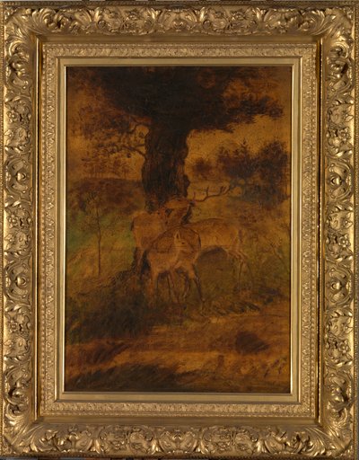 A Stag and Two Does, ca. 70. léta 19. století. od Albert Pinkham Ryder