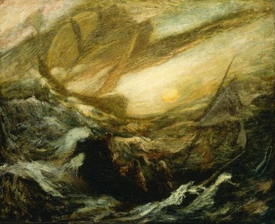 Létající Holanďan, dokončen v roce 1887. od Albert Pinkham Ryder