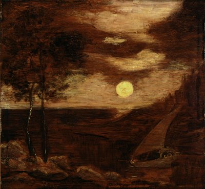 Loď milenců od Albert Pinkham Ryder