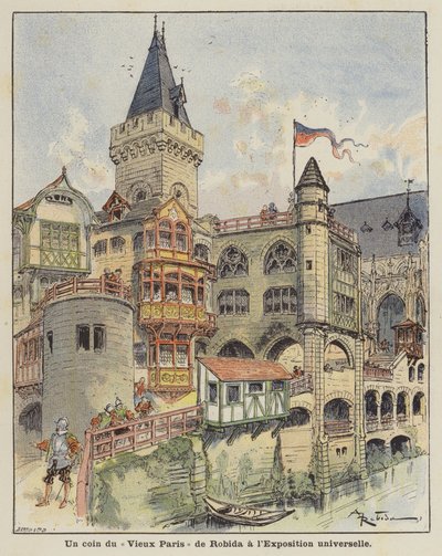 Roh Robidas Old Paris na výstavě Universelle od Albert Robida