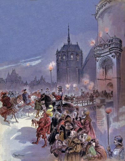 Karel V. a František I. od Albert Robida