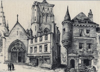 Grand rue de Guingamp v departementu Cotes-d