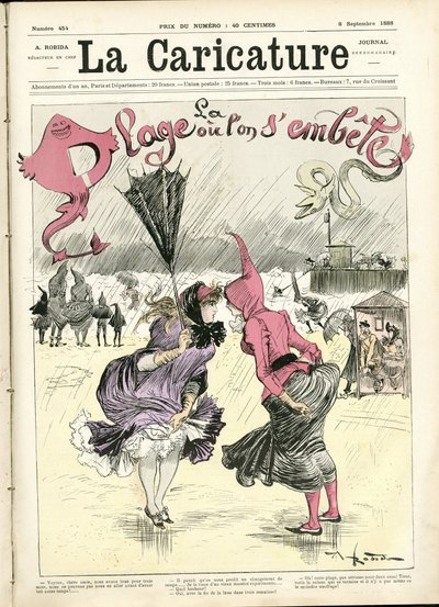 Ilustrace Albert Robida (1848-1926) pro obálku La Caricature (1880) od Albert Robida