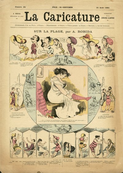Ilustrace Albert Robida (1848-1926) pro obálku La Caricature (1880) od Albert Robida