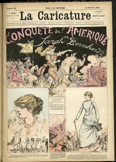 Ilustrace Albert Robida (1848-1926) pro obálku karikatury (1880) od Albert Robida
