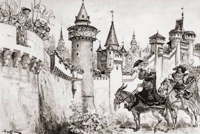 La Harangue Faite Par Ulric Gallet Picrochole neboli haranga, kterou Ulric Gallet předal Picrochole. od Albert Robida