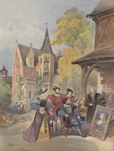 Král kupuje Monu Lisu od Leonarda da Vinciho od Albert Robida
