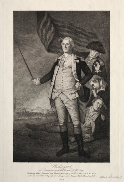 George Washington v Princetonu od Albert Rosenthal