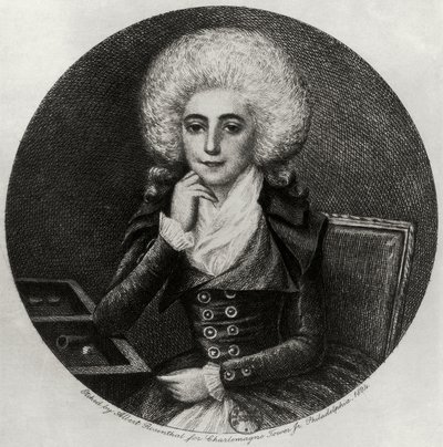 Portrét Marie-Madeleine Pioche de La Vergne (rytina) od Albert Rosenthal