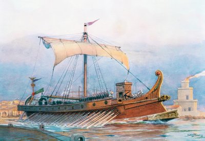 Římská císařská loď opouští arzenál od Albert Sébille