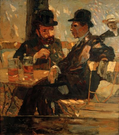 V pivní zahrádce od Albert Weisgerber