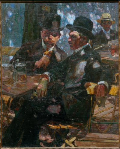 Na pivní zahrádce od Albert Weisgerber