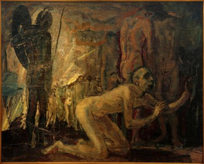 Jeremiáš před vlakem do babylonského zajetí od Albert Weisgerber