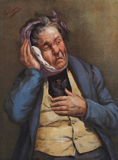 Feeling (barevná litografie) od Albert William Holden