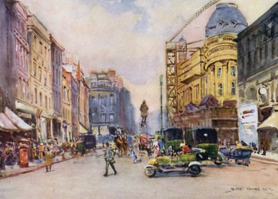 Manchester, náměstí Svaté Anny (barevné lito) od Albert Woods