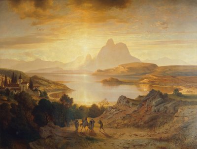 Luganské jezero od Albert Zimmermann